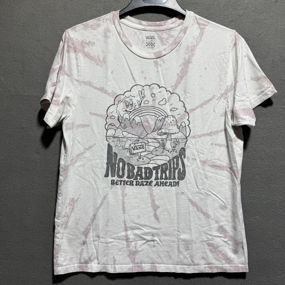 VANS No Bad Trips Better Daze Ahead! Tie-Dye T-Shirt Size XLarge